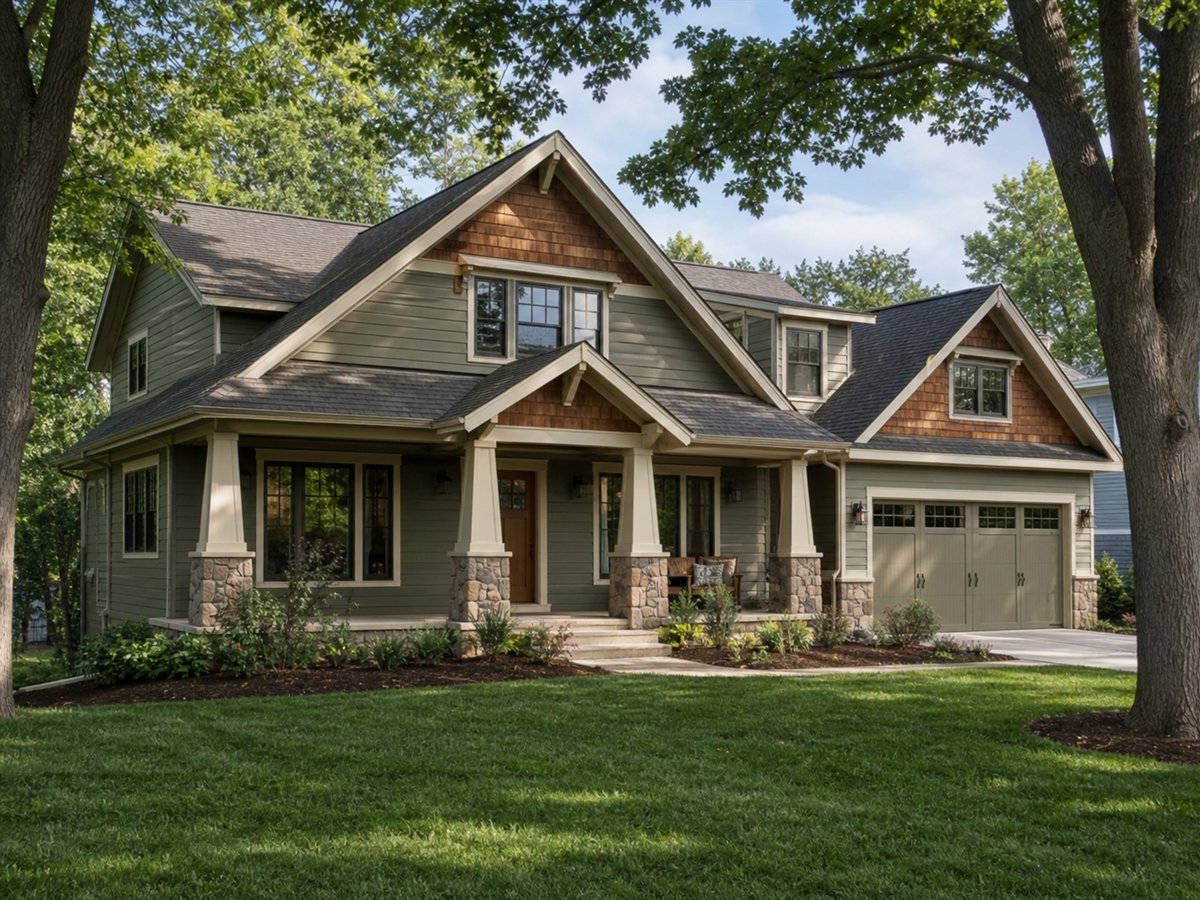 Timbercrest Craftsman 2567, a conceptual 2567-square-foot custom Craftsman home with a $506,250 construction target