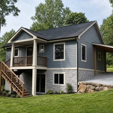 $130,625 Compact Daylight-Basement Cottage: 851-Sq.-Ft. Two-Bedroom Plan