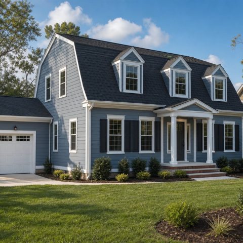 $266,250 Practical Dutch Colonial Family Home: 1,615-Sq.-Ft. Three-Bedroom Plan