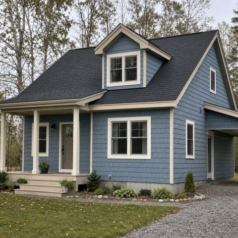 $133,625 Compact Great Lakes-Region Small Cottage: 854-Sq.-Ft. Two-Bedroom Plan