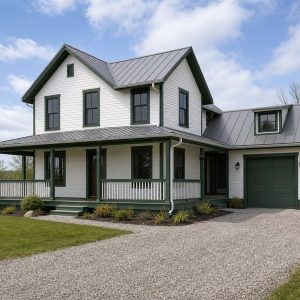$271,250 Practical Classic American Farmhouse: 1,635-Sq.-Ft. Three-Bedroom Plan