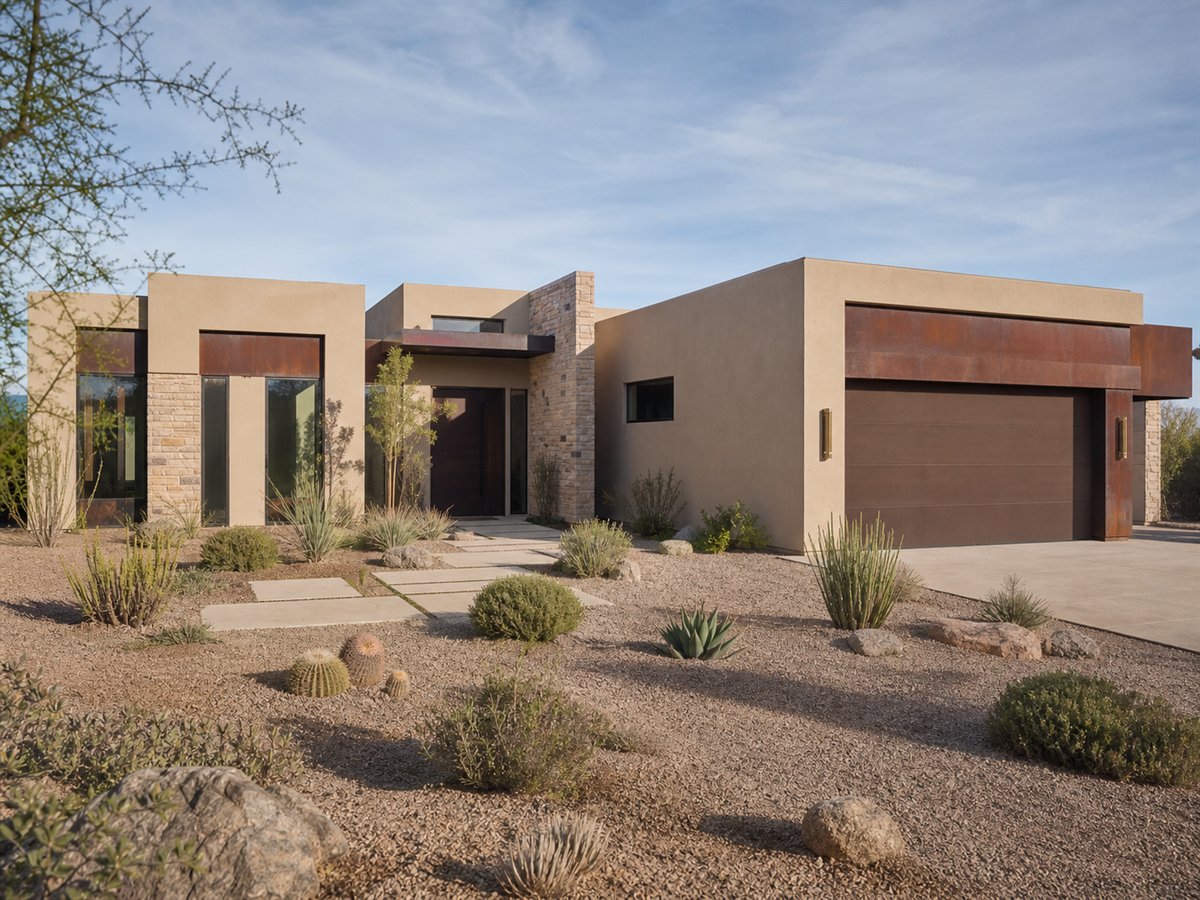 Saguaro Court 2615, a conceptual 2615-square-foot desert-modern courtyard home with a $521,250 construction target