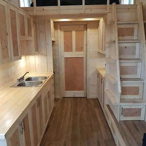 Compact Galley Kitchen Storage That Feels Open