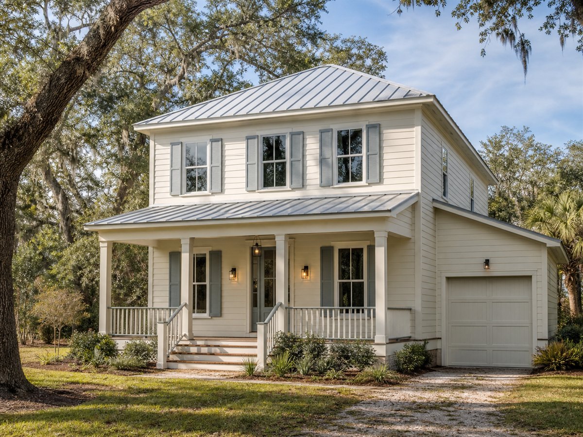 Palmetto House 1655, a conceptual 1655-square-foot Lowcountry-inspired family home with a $276,250 construction target