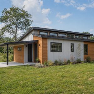 $137,625 Compact Clerestory Small Home: 859-Sq.-Ft. Two-Bedroom Plan