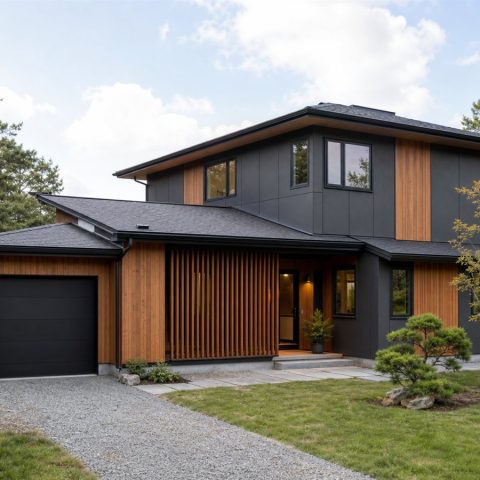 $286,250 Practical Japanese-Inspired Contemporary Family Home: 1,695-Sq.-Ft. Three-Bedroom Plan