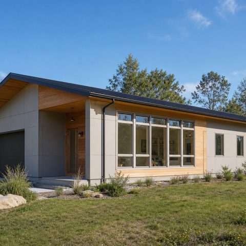 $288,750 Practical Passive-Solar-Inspired Contemporary Home: 1,705-Sq.-Ft. Three-Bedroom Plan