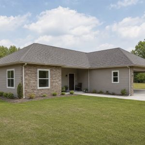 $141,625 Compact Courtyard-Entry Small Ranch: 894-Sq.-Ft. Two-Bedroom Plan
