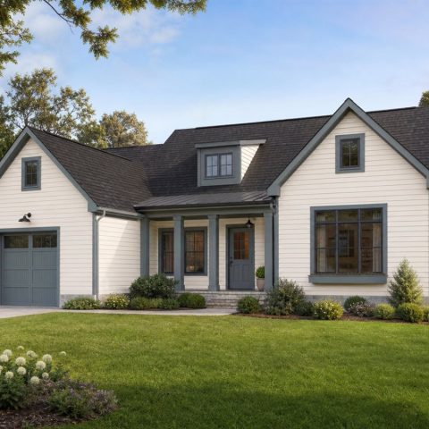 $296,250 Practical Clustered-Gable Family Cottage: 1,735-Sq.-Ft. Three-Bedroom Plan