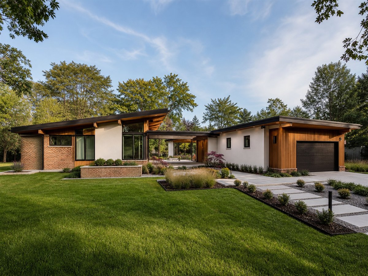 Palm Ridge Modern 2695, a conceptual 2695-square-foot mid-century modern custom home with a $546,250 construction target