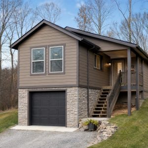 $145,625 Compact Garage-Under Small Home: 899-Sq.-Ft. Two-Bedroom Plan
