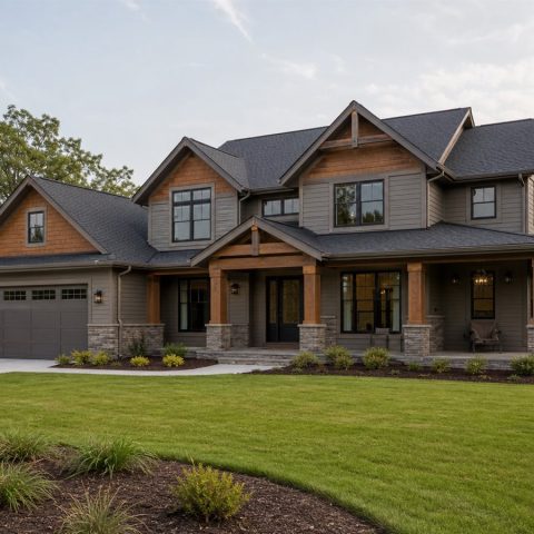 $551,250 Tailored Modern Craftsman Custom Home: 2,711-Sq.-Ft. Four-Bedroom Custom Plan