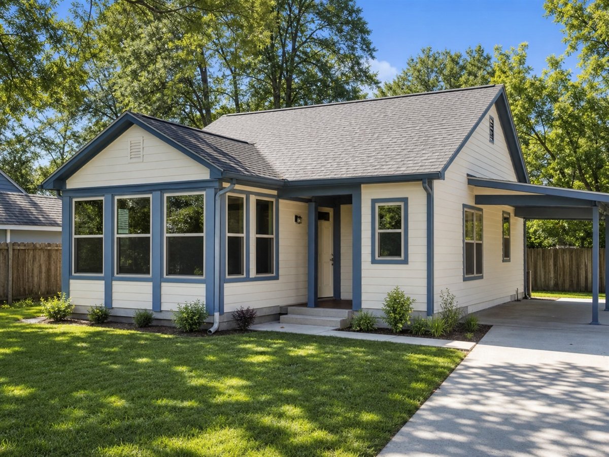 Morning Sun Cottage 931, a conceptual 931-square-foot sunroom small cottage with a $146,625 construction target