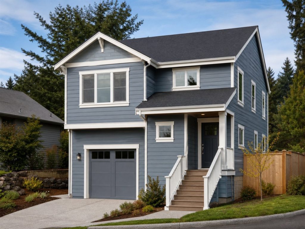 $303,750 Practical Garage-Under Two-Story Family Home: 1,765-Sq.-Ft. Three-Bedroom Plan