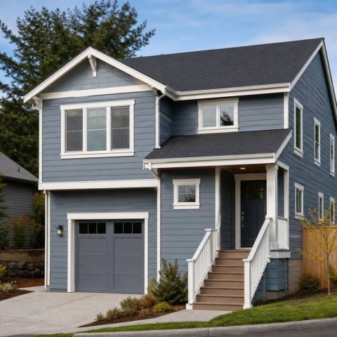 $303,750 Practical Garage-Under Two-Story Family Home: 1,765-Sq.-Ft. Three-Bedroom Plan
