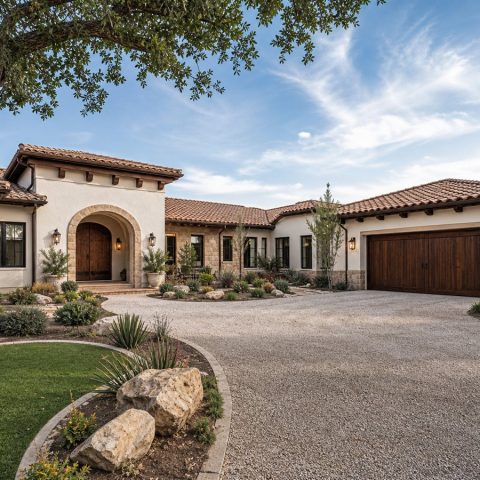 $553,750 Tailored Courtyard Hacienda Custom Home: 2,719-Sq.-Ft. Four-Bedroom Custom Plan