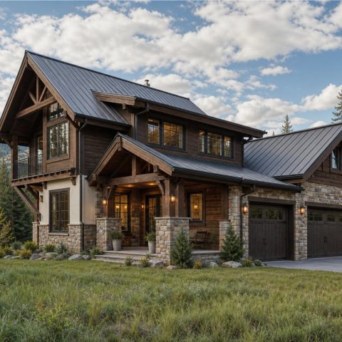 $558,750 Tailored Alpine-Inspired Custom Chalet: 2,735-Sq.-Ft. Four-Bedroom Custom Plan