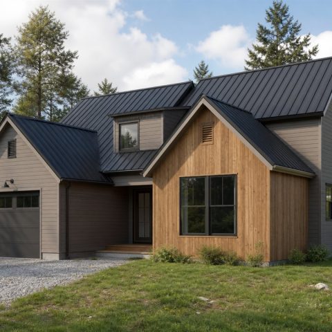 $311,250 Practical Contemporary Gable-Cluster Family Home: 1,795-Sq.-Ft. Three-Bedroom Plan