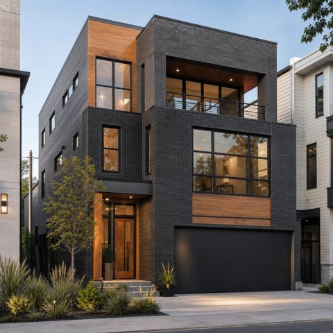 $561,250 Tailored Urban Narrow-Lot Luxury Home: 2,743-Sq.-Ft. Four-Bedroom Custom Plan