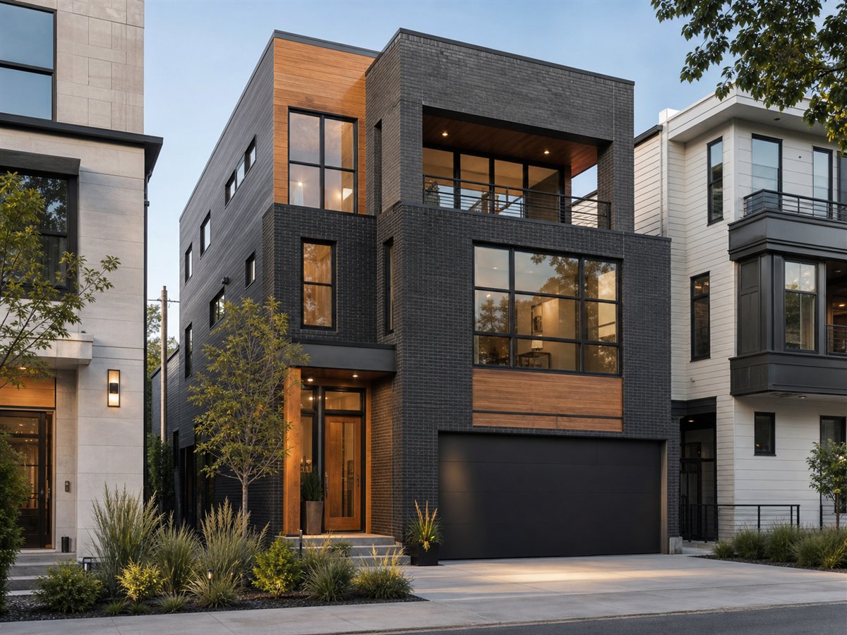 Cityline Custom 2743, a conceptual 2743-square-foot urban narrow-lot luxury home with a $561,250 construction target