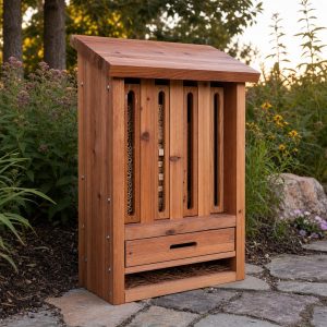 Butterfly Overwintering Shelter With Narrow Entry Slots