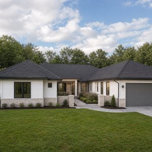 $313,750 Growing Courtyard-Entry Family Ranch: 1,805-Sq.-Ft. Four-Bedroom Plan