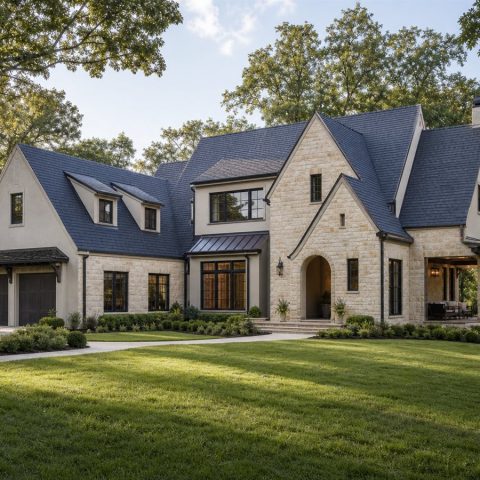 $566,250 Tailored English-Country Custom Home: 2,759-Sq.-Ft. Four-Bedroom Custom Plan