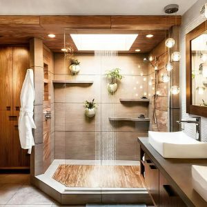 Using Wood Tones in a Moisture-Smart Bathroom