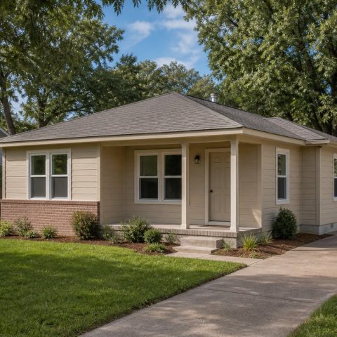 $154,625 Comfortable Compact Ranch Cottage: 971-Sq.-Ft. Two-Bedroom Plan