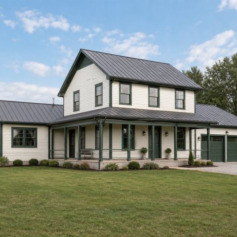 $333,750 Growing Classic American Farmhouse: 1,885-Sq.-Ft. Four-Bedroom Plan
