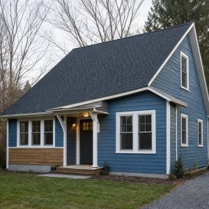 $159,625 Comfortable Small Saltbox Cottage: 977-Sq.-Ft. Two-Bedroom Plan