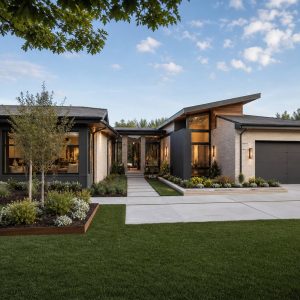 $586,250 Tailored Modern Courtyard Luxury Ranch: 2,823-Sq.-Ft. Four-Bedroom Custom Plan