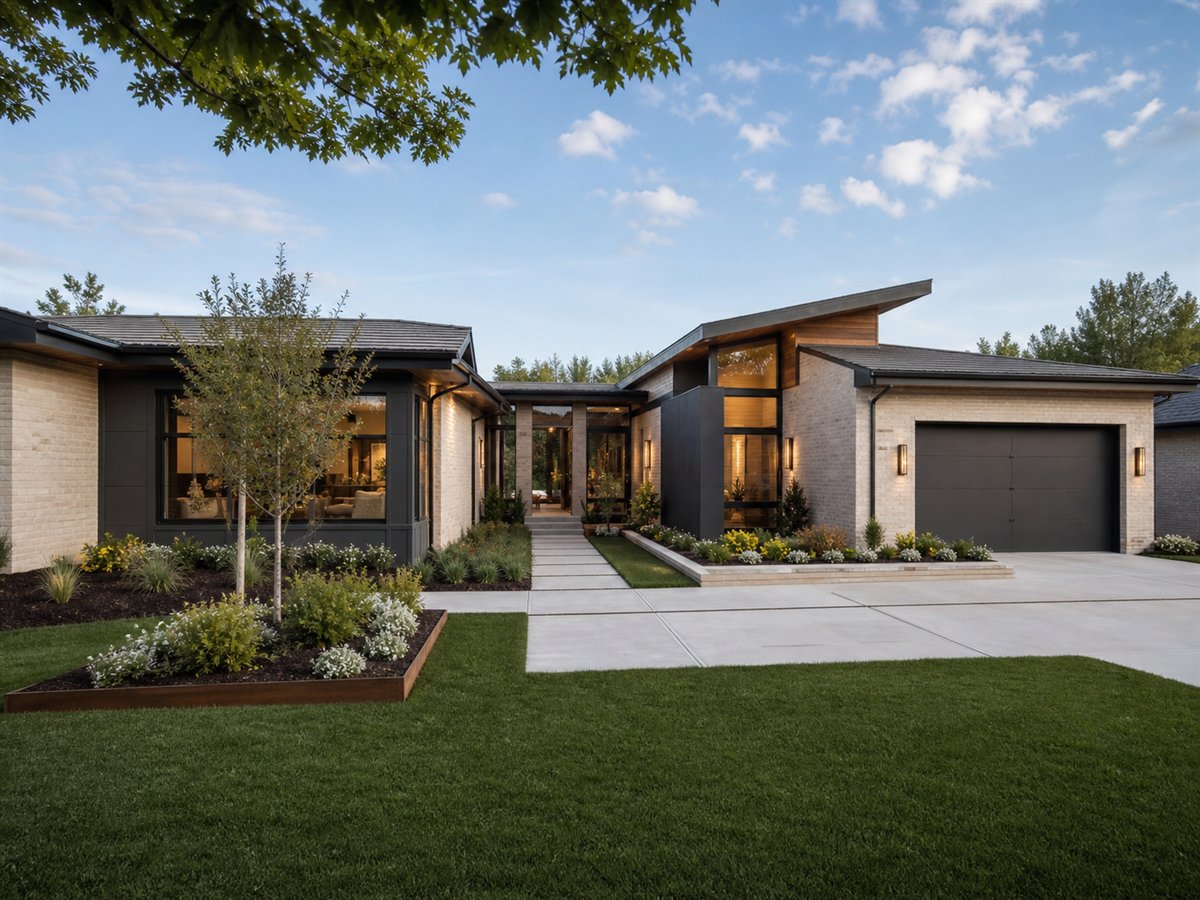 Atrium Ranch 2823, a conceptual 2823-square-foot modern courtyard luxury ranch with a $586,250 construction target