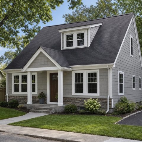$160,625 Comfortable Small Cape Cottage: 978-Sq.-Ft. Two-Bedroom Plan