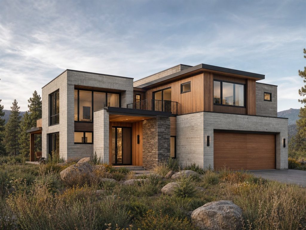 $596,250 Tailored Soft-Brutalist Luxury Home: 2,855-Sq.-Ft. Four-Bedroom Custom Plan
