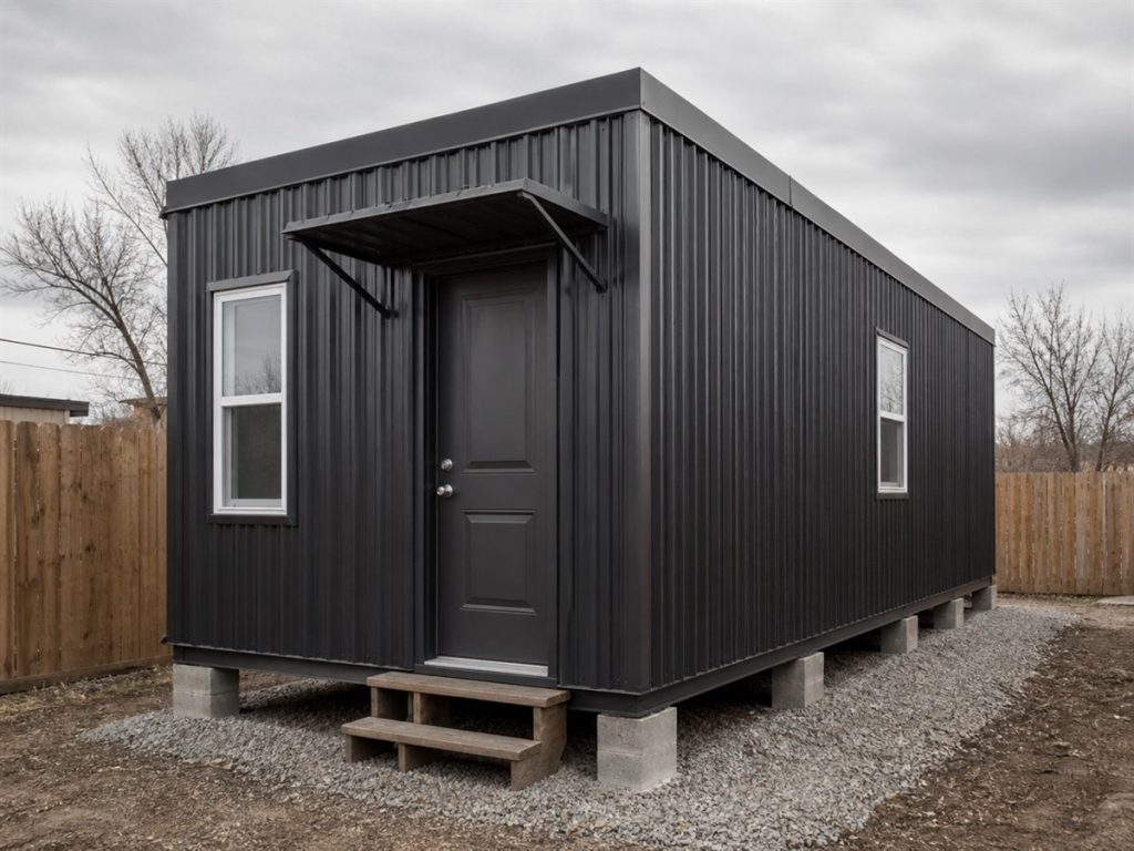 $38,600 Container-Style Modular Home: 400-Sq.-Ft. Plan