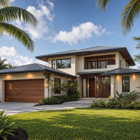 $598,750 Tailored Tropical-Modern Custom Home: 2,863-Sq.-Ft. Four-Bedroom Custom Plan