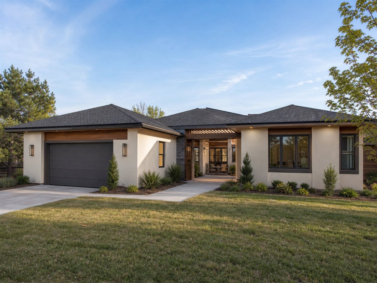 Willow Atrium 1965, a conceptual 1965-square-foot central-atrium family home with a $353,750 construction target