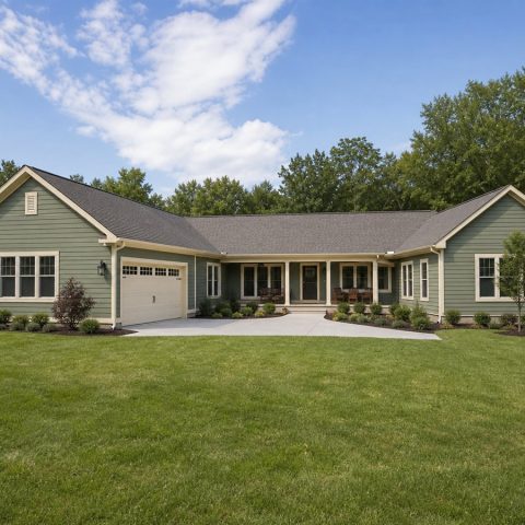 $356,250 Growing U-Shaped Family Ranch: 1,975-Sq.-Ft. Four-Bedroom Plan