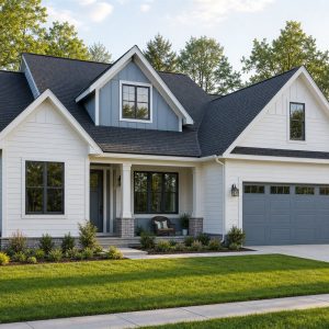 $358,750 Growing Clustered-Gable Family Cottage: 1,985-Sq.-Ft. Four-Bedroom Plan