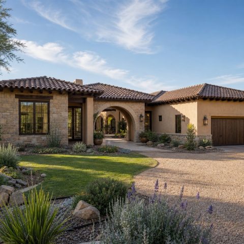 $608,750 Tailored Hacienda-Inspired Luxury Ranch: 2,895-Sq.-Ft. Four-Bedroom Custom Plan