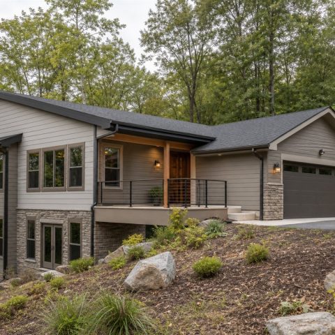 $363,750 Growing Walkout-Hillside Family Home: 2,005-Sq.-Ft. Four-Bedroom Plan