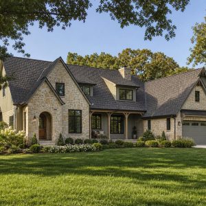 $613,750 Tailored Stone-Cottage Luxury Estate: 2,911-Sq.-Ft. Four-Bedroom Custom Plan