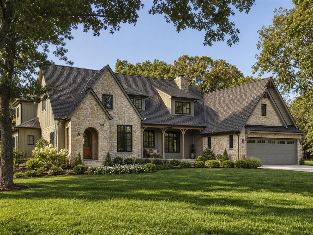 Wyndmere Stone Cottage 2911, a conceptual 2911-square-foot stone-cottage luxury estate with a $613,750 construction target