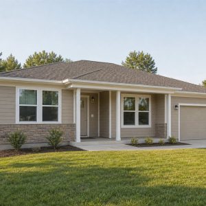 $172,625 Comfortable Accessible Small Ranch: 1,053-Sq.-Ft. Two-Bedroom Plan