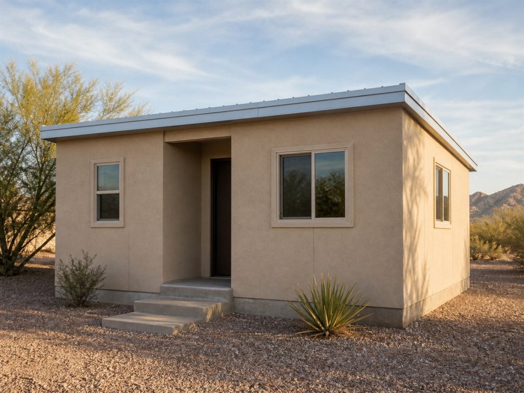 $40,000 Desert Tiny Home: 410-Sq.-Ft. One-Bedroom Concept