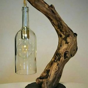 Make a Driftwood Bottle Lamp Safely
