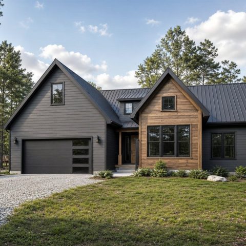 $373,750 Growing Contemporary Gable-Cluster Family Home: 2,045-Sq.-Ft. Four-Bedroom Plan