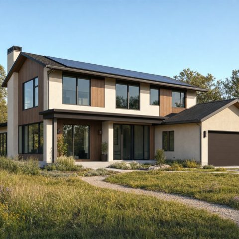 $623,750 Tailored Passive-Solar Modern Luxury Home: 2,943-Sq.-Ft. Four-Bedroom Custom Plan