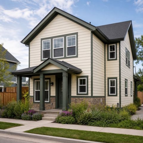 $175,625 Comfortable Alley-Oriented Small Home: 1,057-Sq.-Ft. Two-Bedroom Plan